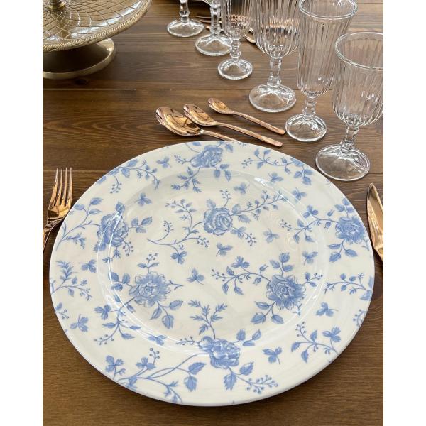 Assiette Churchil BLEUE Ø28 CM.