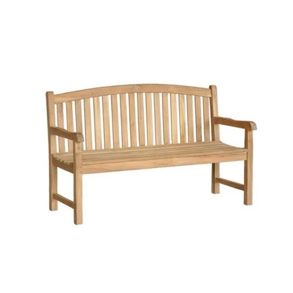 Banc jardin bois teck Hauteur assise : 45 cm - Longueur : 150 cm - Profondeur : 60 cm - Poids : 33 kg,  non pliant