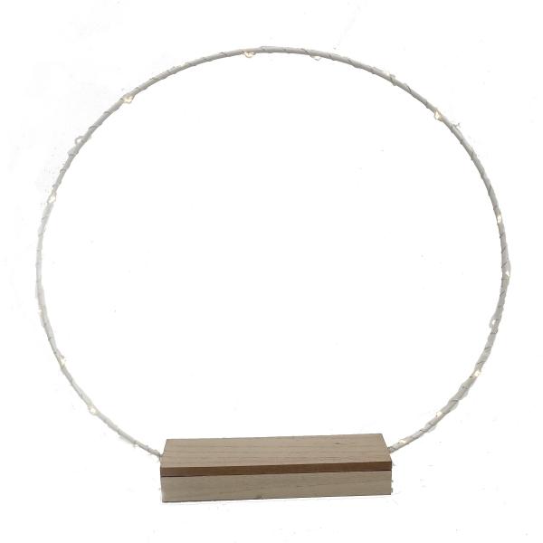 Cercle métal lumineux ø50 cm sur base