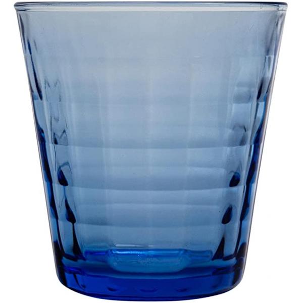 Verre Tumbler Prisme Bleu 22ml L7.9xl8.6xh8.6 cm