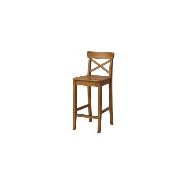 Tabouret bois avec dossier