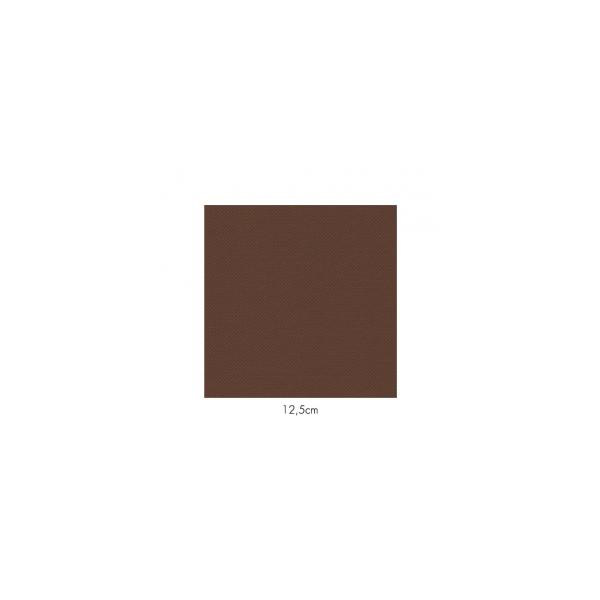 Serviette en papier molletonnées chocolat deux épaisseurs 19*19 cm