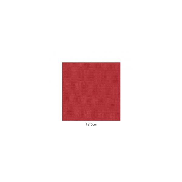 Serviette en papier molletonnées rouge deux épaisseurs 19*19 cm