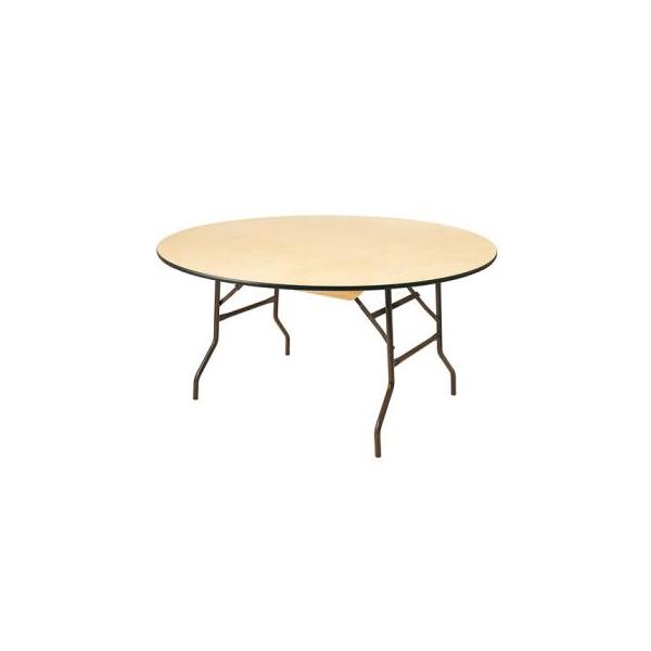 Table ronde plateau bois